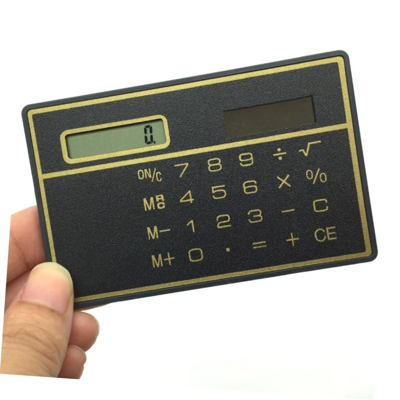 Solar Powered Mini Calculator Ultra Thin Portable For School Office Home Use - Image 4
