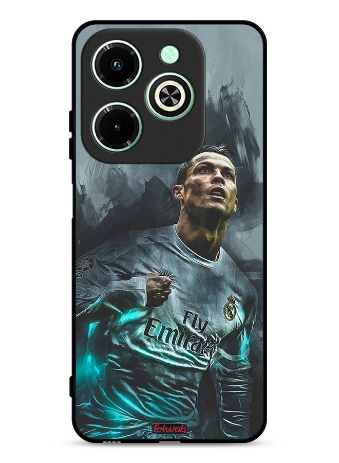 Tolwak Infinix Hot 40i 4G Protective Case Cover Cristiano Ronaldo Art - Image 1