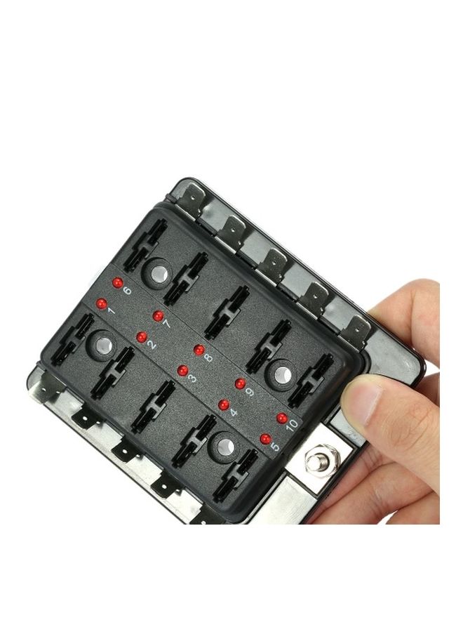 Loquat 10 Way Blade Fuse Box With LED Warning Light - Image 4