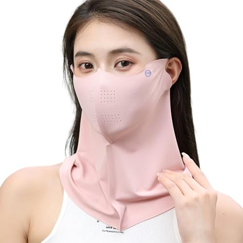 TecoKart Polyester UV Mask with Cooling Neck Gaiter, Face Mask for Sun Protection, Outdoor Bike Mask,Face Cover for Women, Washable&Reusable - Image 1