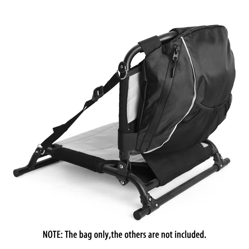 Kayak Mesh Storage Made Of Water-Resistant Oxford With 2 Side Zippers - 2 Mesh Pouches For Kayaking Chair - Image 5