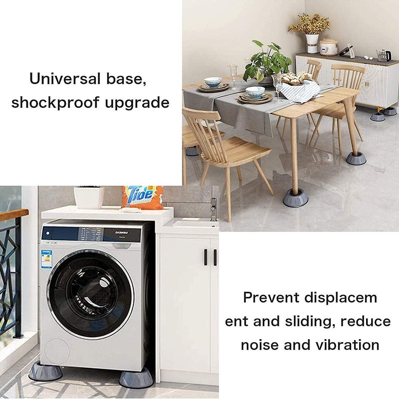 SKY-TOUCH 8pcs Anti Vibration Pads for Washer Dryer Shock and Noise Cancellation, Washing Machine Stand to Prevent Shifting, Shaking Walking for Home - Image 3