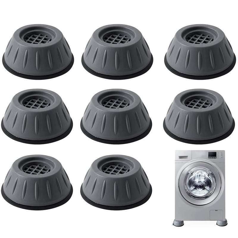 SKY-TOUCH 8pcs Anti Vibration Pads for Washer Dryer Shock and Noise Cancellation, Washing Machine Stand to Prevent Shifting, Shaking Walking for Home - Image 1