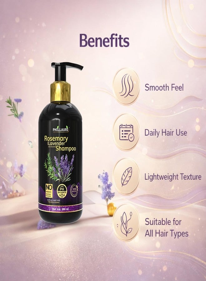Phillauri شامبو إكليل الجبل لتنظيف الشعر يومياً | تركيبة تنظيف لطيفة لشعر ناعم ولامع | مناسب لجميع أنواع الشعر - (عبوة من قطعتين) - Image 3