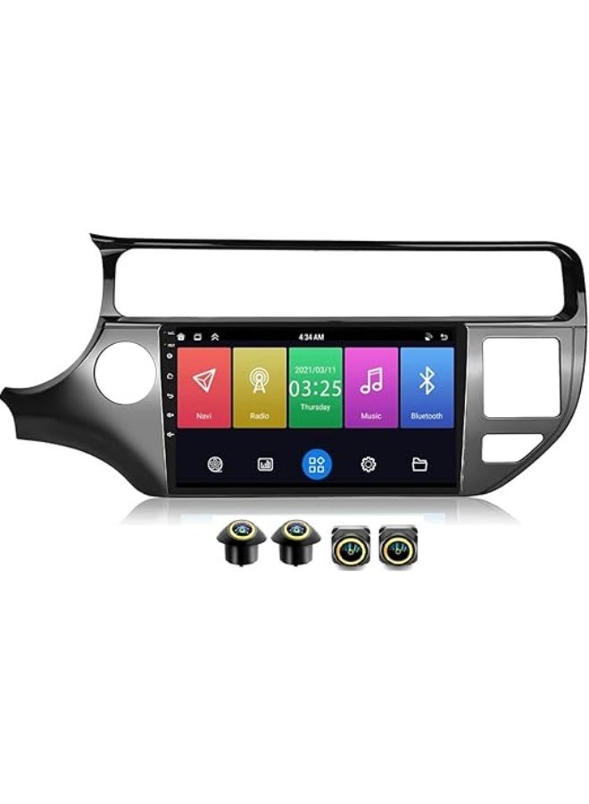 SHEZA STAR Android Car Stereo for Kia Rio K3 2015-2018 4GB RAM 64GB ROM Support Carplay, M-Link Wi-Fi BT, Radio GPS, 9 Inch IPS.QLED, interface, Screen with 360D Camera Included - Image 1