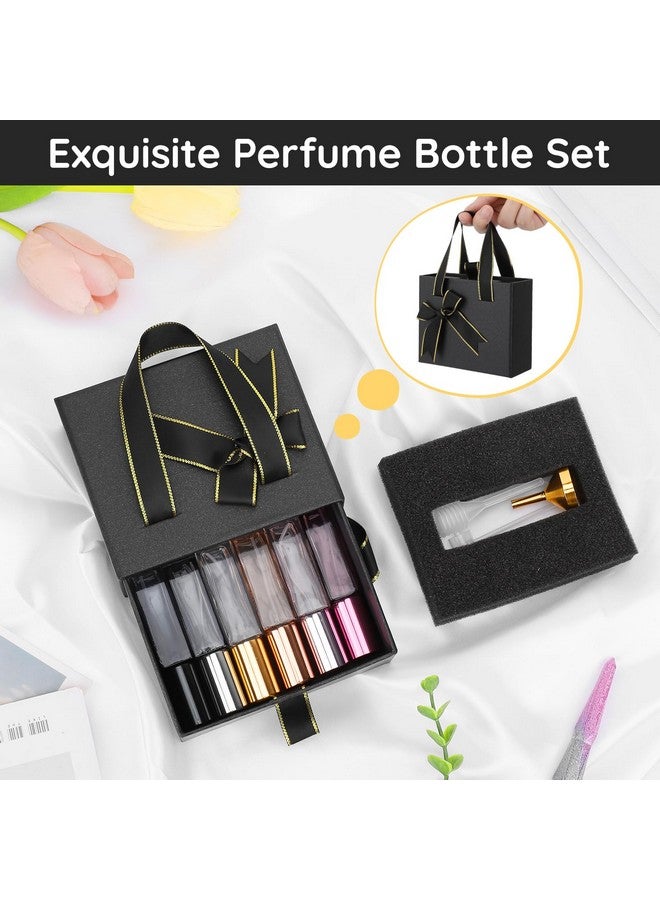 Segbeauty Segbeauty Travel Perfume Bottle Refillable, 6pcs 10ML Glass Perfume Atomizer with Gift Box, Empty Travel Cologne Sprayer Set Pocket Perfume Dispenser Mini Spray Bottle for Perfume Toiletries Cosmetic  - Image 2