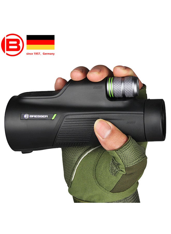Bresser Germany Baoshide Monocular Telescope Lang 12x50 Nitrogen Filled Waterproof High Definition High Power Low Light Night Vision Smartphone Compatible - Image 1