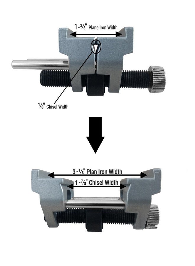 ATLIN Honing Guide - Sharpening Jig for Chisels 1/8” to 1-7/8”, Planer Blades 1-3/8” to 3-1/8” - Image 2