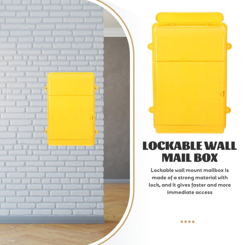 Yardwe Wall Mounted Mailbox Lock Box For Outdoor Donations And Fundraising - Image 5