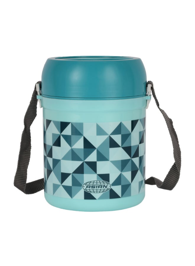 Royalford Diet Meal Hot Lunch Box Ss Inner 3 Containers 800Ml Super Pu Bpa Free 100% Food Grade Material Multicolor Multicolour 800ml - Image 1