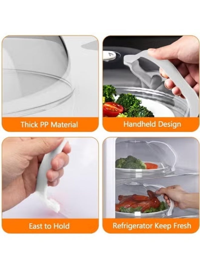 HOMESTAR Microwave Splatter Cover, Clear Microwave Splash Guard Cooker Lid with Handle, Safe Plastic Microwave Plate Cover for Food Splatter - Image 5