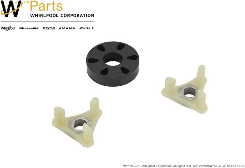 Whirlpool 285753A Motor Coupling Black and White - Image 2