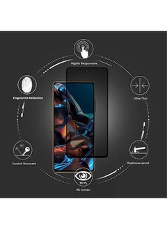 ماركة غير محددة الدخن بوكو X5 برو / Redmi Note 12 برو 5G الخصوصية خفف من الزجاج الخصوصية حامي الشاشة  - Image 2