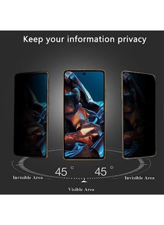 ماركة غير محددة الدخن بوكو X5 برو / Redmi Note 12 برو 5G الخصوصية خفف من الزجاج الخصوصية حامي الشاشة  - Image 5