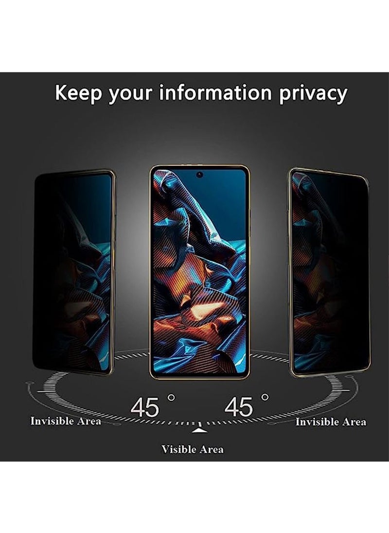 ماركة غير محددة الدخن بوكو X5 برو / Redmi Note 12 برو 5G الخصوصية خفف من الزجاج الخصوصية حامي الشاشة  - Image 5