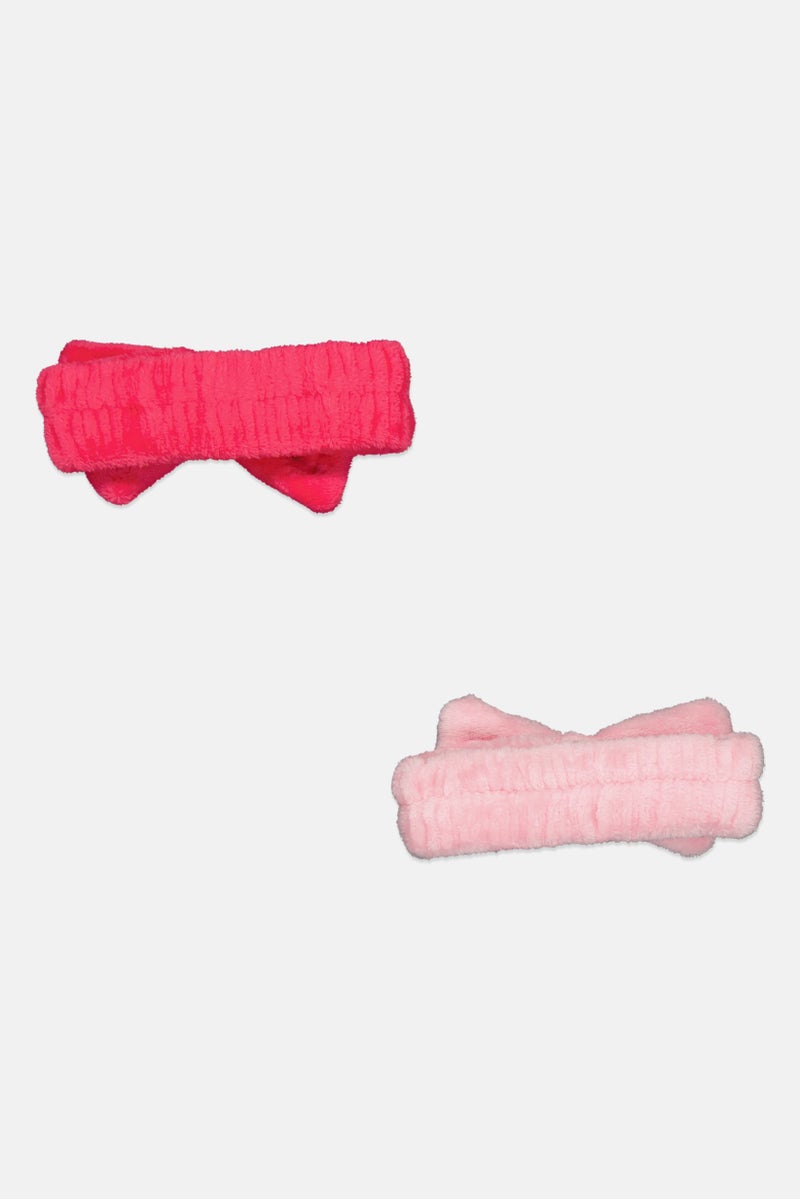 Olivia Rose 2 Pieces Spa Headbands, Multicolor - Image 2