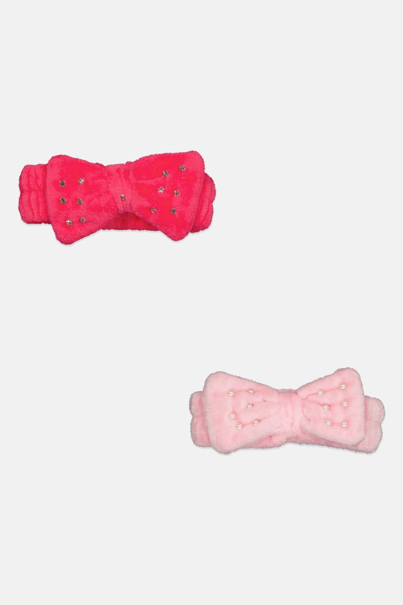 Olivia Rose 2 Pieces Spa Headbands, Multicolor - Image 1