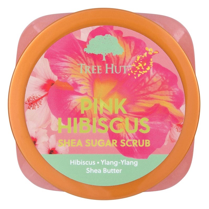 Tree Hut Pink Hibiscus Shea Sugar Scrub  Exfoliating Body Scrub Removes Dead Dry Skin for a Soft  Hydrated Feel  Nourishing Essential Body Care  510 Gms - Image 2