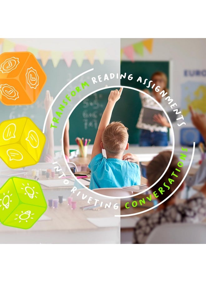 BETTERLINE Interactive Reading Comprehension Cubes Set - Educational Learning Dice for Kids, Teachers, and Parents - 4 Levels, 24 Questions - Learning Games for Kids, Classroom and Home Learning Tools  - Image 2