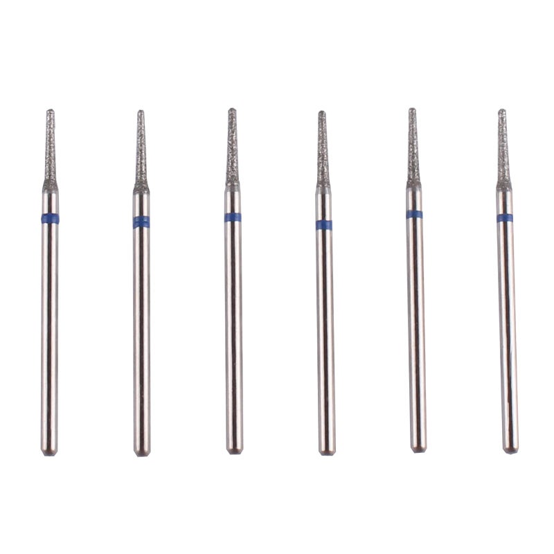 MZCMSL 6pcs Needle Shaped Cuticle Drill Bits for Manicure Under Nail, 3/32 shank Diamond Nail Bit - Image 1