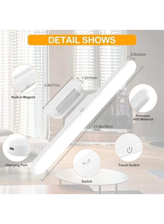 Sky-Touch Under Cabinet Lights，Rechargeable Battery Led Lights Ba，Dimmable Led Light Bar With 3 Color Modes， USb Rechargeable，Wall Shelf, Closet, Mirror, Bedside, Kitchen Lighting - Image 2