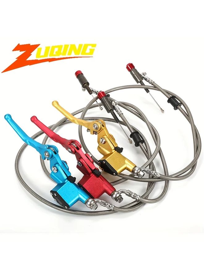 مجموعة قابض هيدروليكي عالمية للدراجات النارية 1200 مم مقبض ذهبي لهوندا سوزوكي دراجة بيت - Image 2