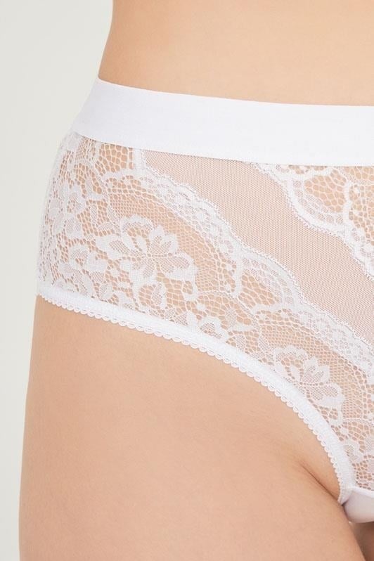 COTTONHILL Lace Transparent Back Plus Size Bikini Panties 3-Pack-2  - Image 2