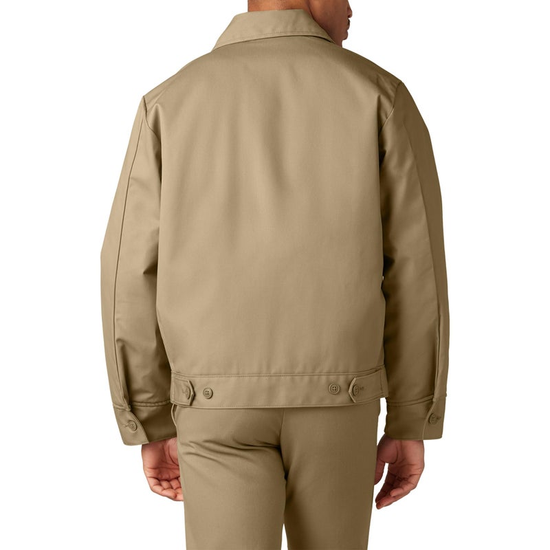 Dickies Men's Lined Eisenhower Jacket, Khaki, Large - Image 2