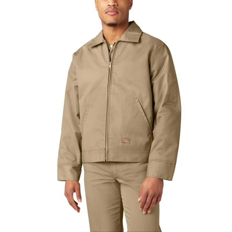 Dickies Men's Lined Eisenhower Jacket, Khaki, Large - Image 1