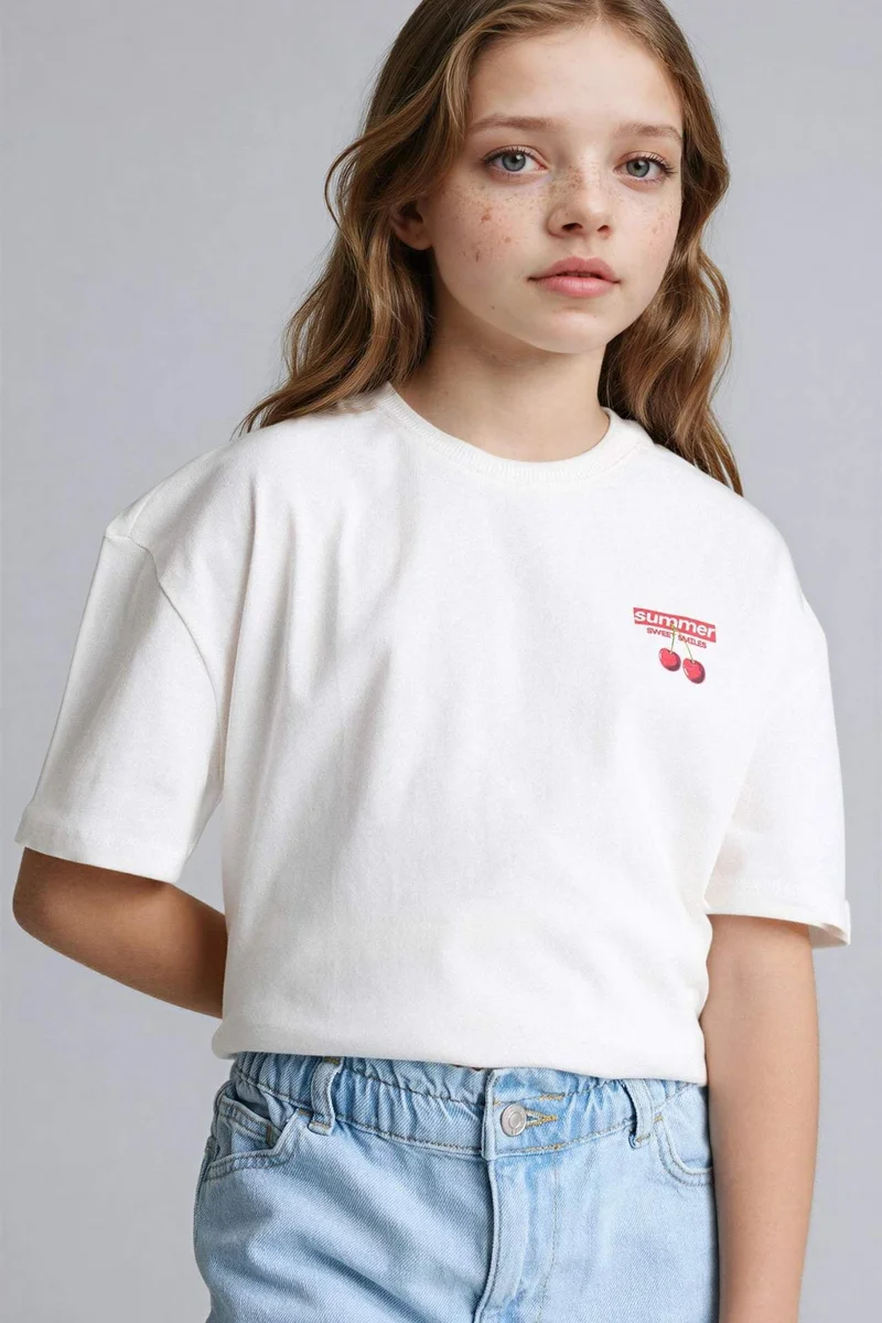 DeFacto Girl Regular Fit Short Sleeve T-Shirt