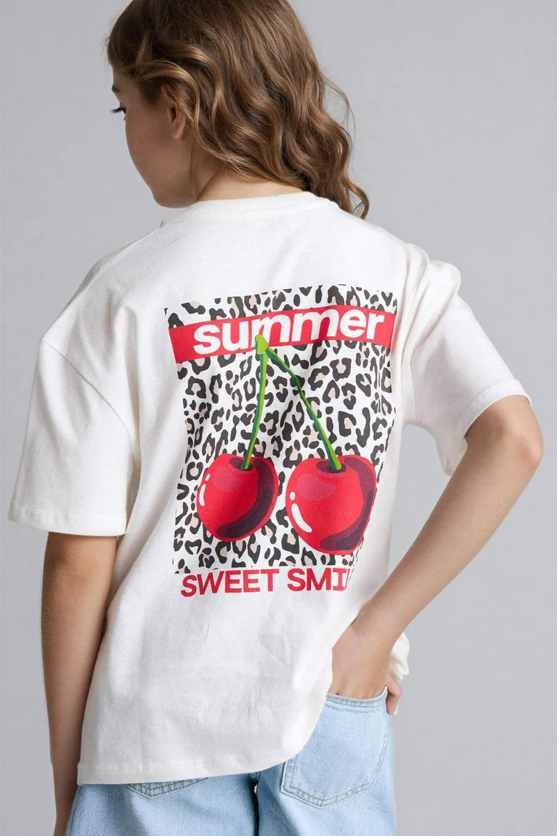 DeFacto Girl Regular Fit Short Sleeve T-Shirt
