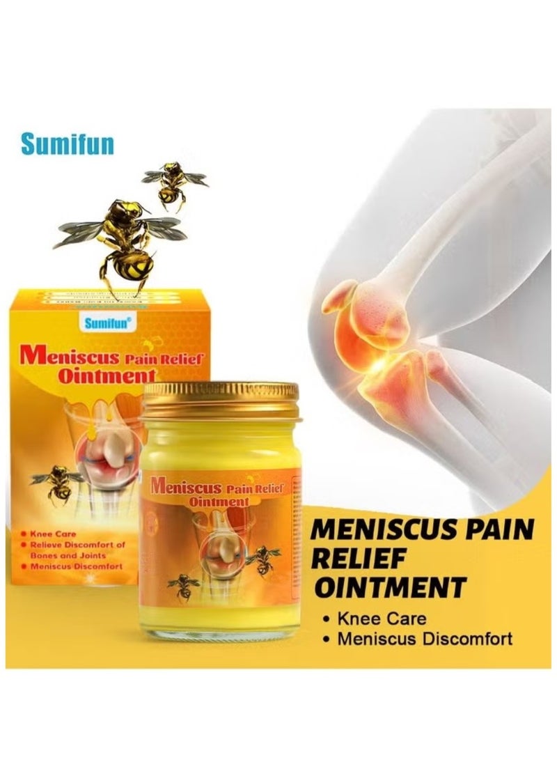 Sumifun 50g Meniscus Pain Relief Ointment Bee Venom Ointment for Relieve Sore Joints,Muscles and Joints，Relieve Pain Relieve Pain in Neck， Shoulders，Back， Hips，Knees and Feet Muscle Pain Relief Cream - Image 2