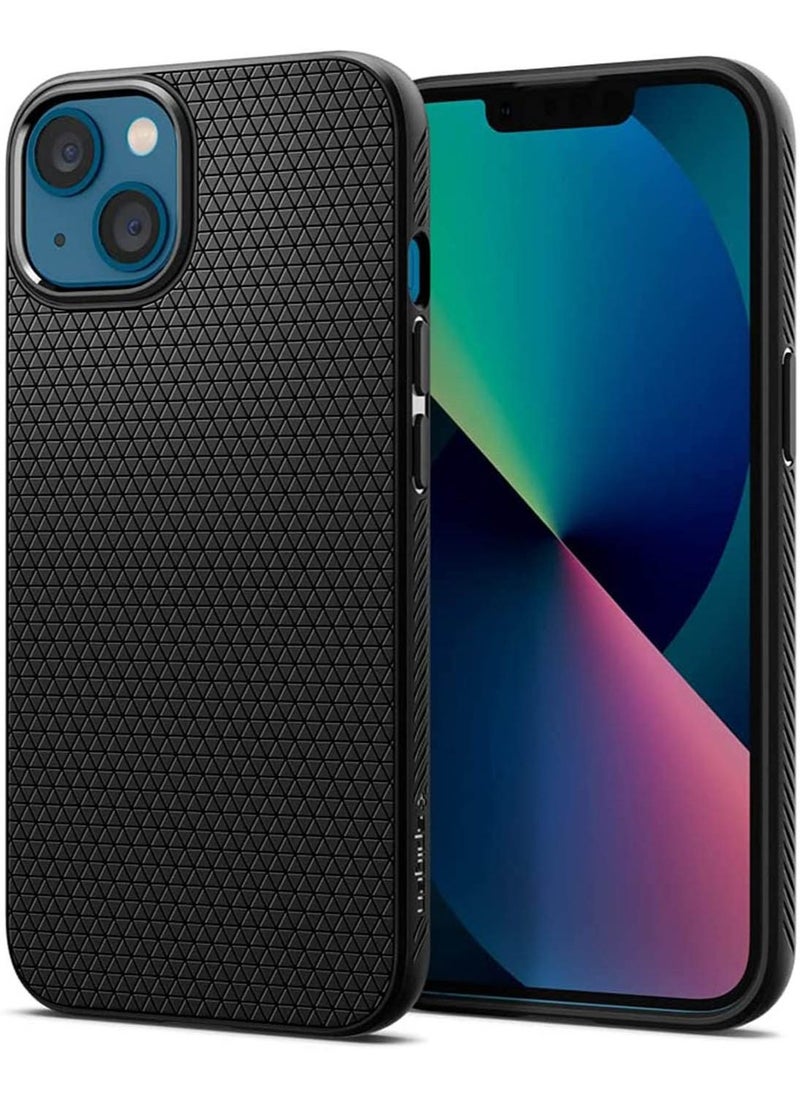 Spigen Liquid Air for iPhone 13 Case Cover - Matte Black  - Image 1