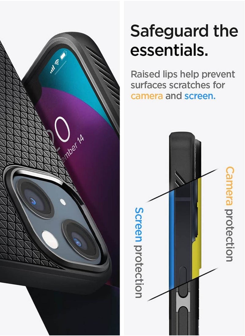 Spigen Liquid Air for iPhone 13 Case Cover - Matte Black  - Image 2