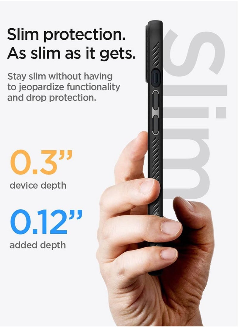 Spigen Liquid Air for iPhone 13 Case Cover - Matte Black  - Image 4