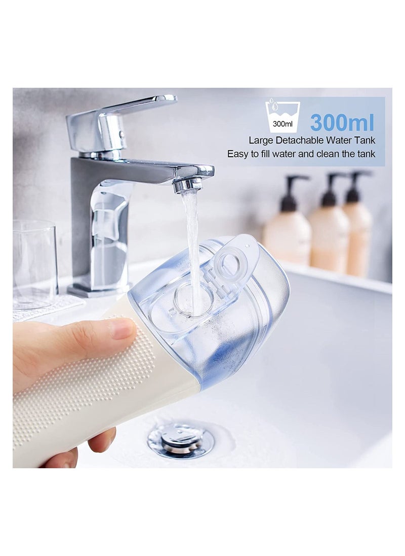 Faylor - 300ML Water Flosser Cordless for Teeth,Electric Teeth Flosser Dental with 5 Modes and 6 Jet Tips, IPX7 Waterproof, USB Charged Portable Teeth Cleaner with Travel Bag - Image 1