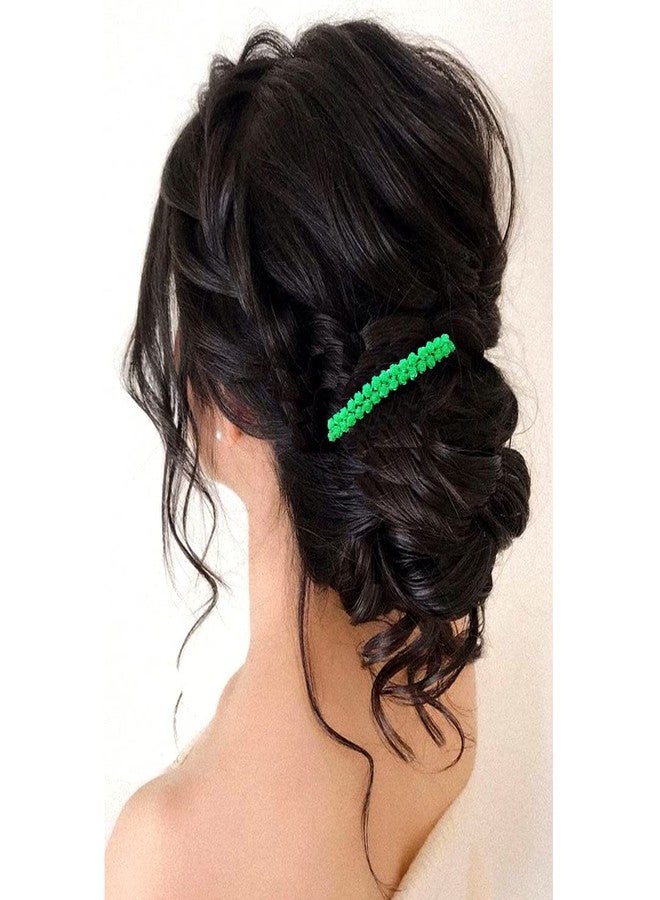 Hair Flare Artificial Flowwer Made Hair Barattes/Hair Comb Slides/Hair pins For Women and Girls-2530 - Image 4