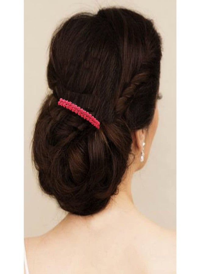 Hair Flare Artificial Flowwer Made Hair Barattes/Hair Comb Slides/Hair pins For Women and Girls-2530 - Image 3
