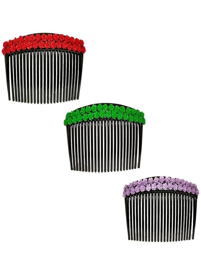 Hair Flare Artificial Flowwer Made Hair Barattes/Hair Comb Slides/Hair pins For Women and Girls-2530 - Image 1