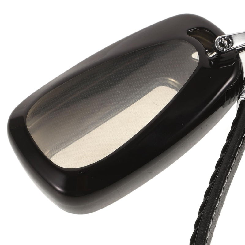 TPU Key Fob Cover with Woven Lanyard and Number Tag for Mid Size Compact SUV Sedan - Image 4