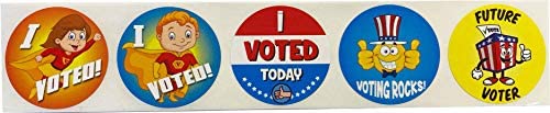 InStockLabels.com I Voted Stickers for Kids, Colorful 1.5" Inch Round Election Day Labels, 500 Count - Educational Voting Stickers for School Events and Classroom Lessons - Image 4
