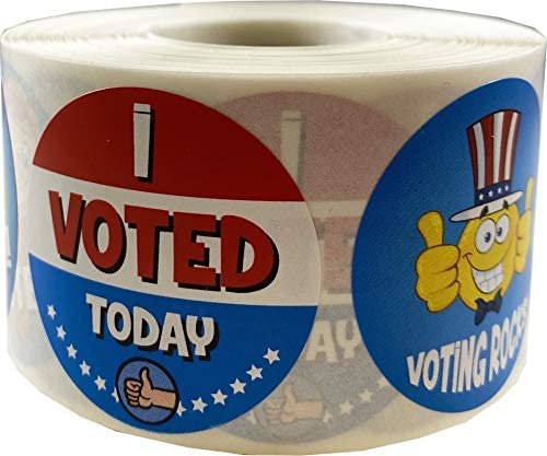InStockLabels.com I Voted Stickers for Kids, Colorful 1.5" Inch Round Election Day Labels, 500 Count - Educational Voting Stickers for School Events and Classroom Lessons - Image 2