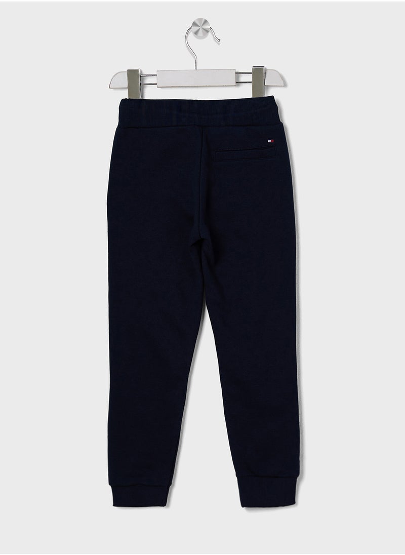 TOMMY HILFIGER Kids Monotype 1985 Label Logo Sweatpants  - Image 2