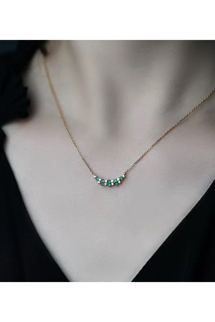 KELIO 925 Sterling Silver Necklace,18K Gold - Plated Crescent Pendant,Adjustable 45cm Chain, Elegant Gift Jewelry for Women - Image 5