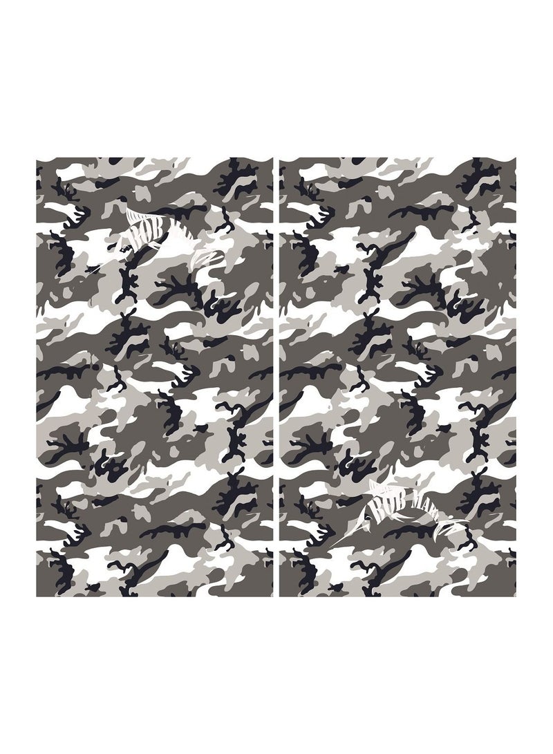 BOB MARLIN Marlin Uv+Protection Face Shield Bandana Bob Camo Grey - Image 3