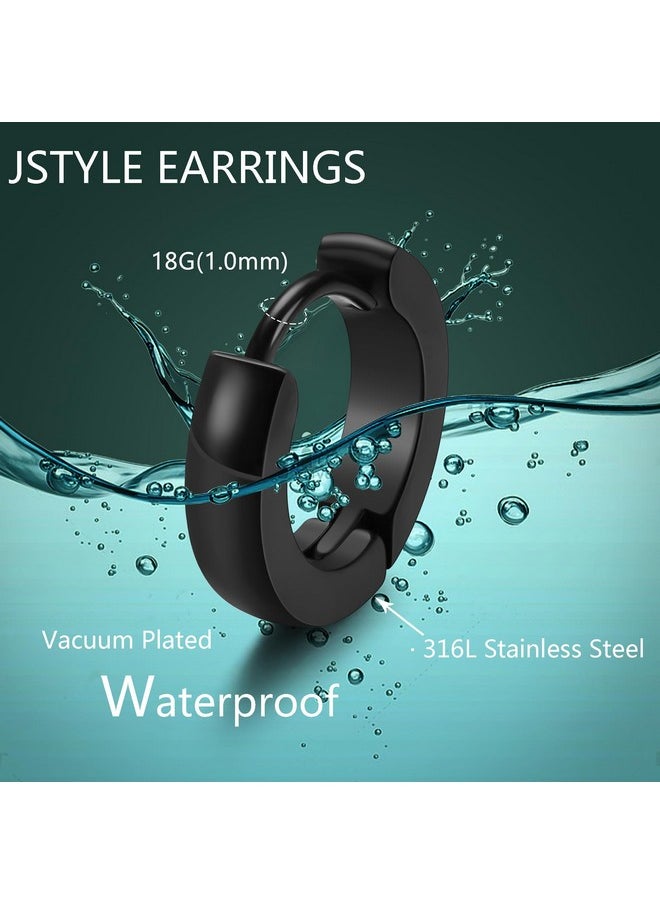 Jstyle 4 Pairs Hypoallergenic Black Stainless Steel Earrings For Sensitive Ears Simple Stud and Hoop Earrings Huggie Earring Set 18G - pzsku/ZA5615830A887493D07A9Z/45/_/1741329922/a8a02d48-9b05-4258-a666-4abfe56bdfe3