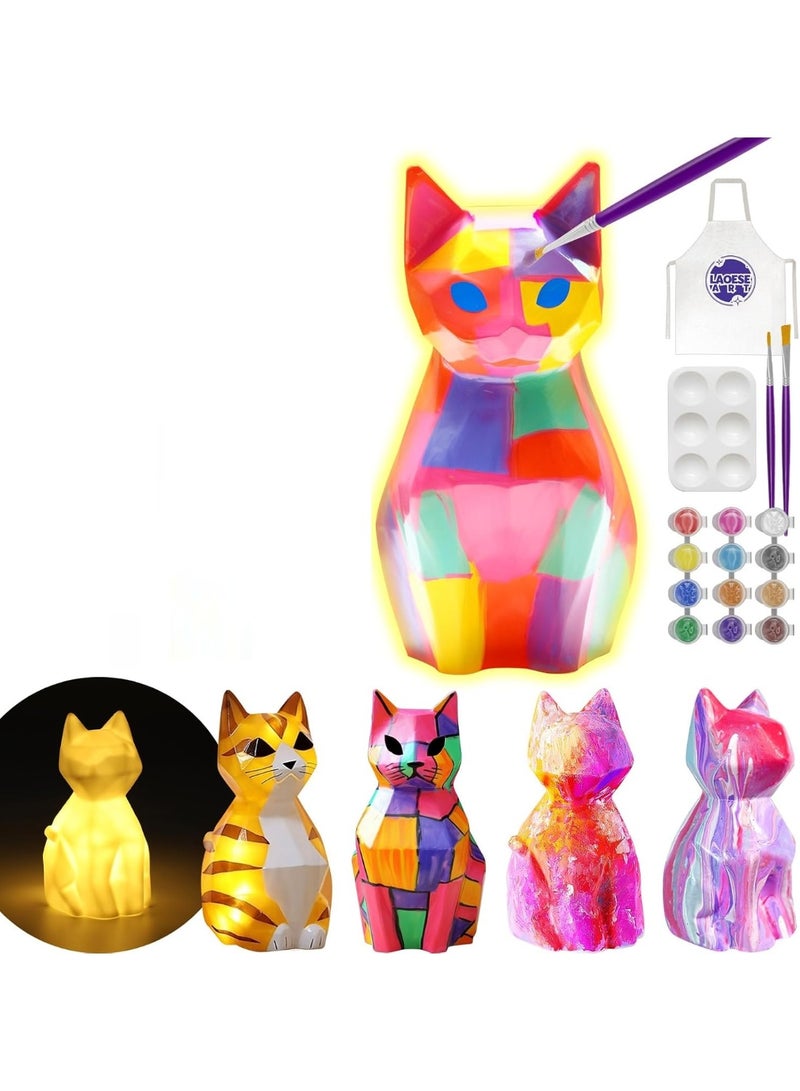 Soofam Self-made desk lamp set, art supplies set, children's painting set - toy sets for girls and boys aged 3 to 12 as birthday gifts. - Image 1