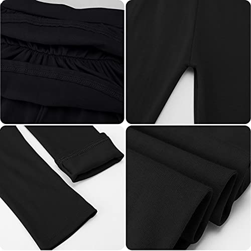 KEREDA Girls Leggings Ruffle Skirt School Uniform Pants Kids Clothes 10-12 Black - Image 4