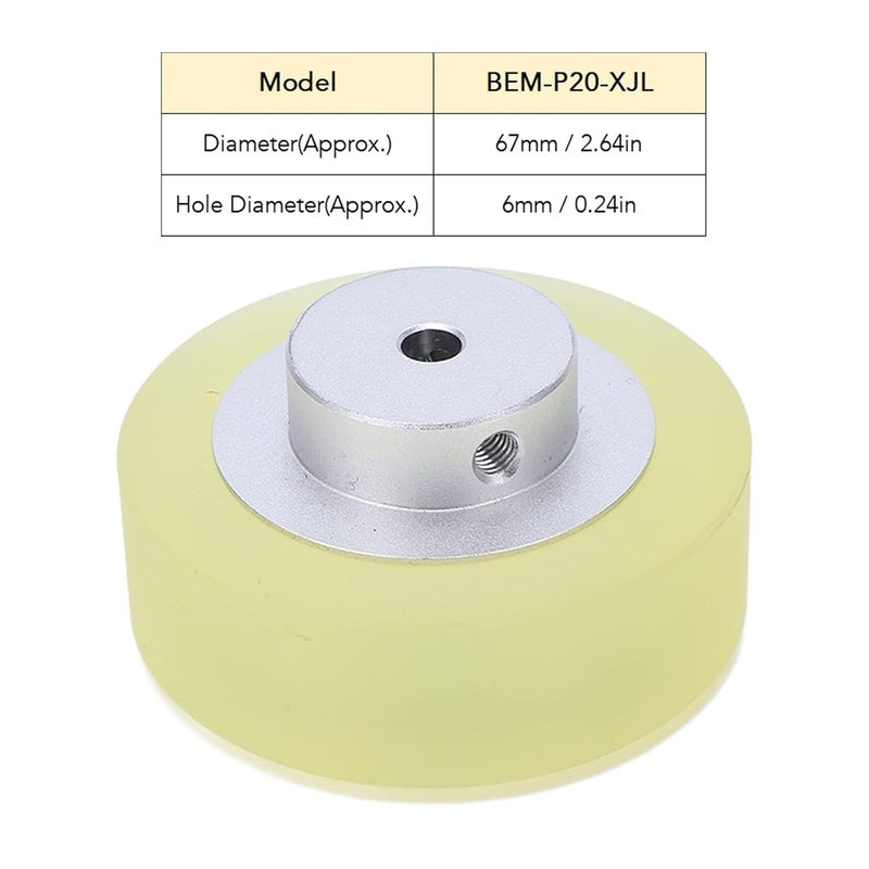 عداد BEM P20 XJL عجلة قياس متر عجلة قياس مفتاح سداسي ألومنيوم سيليكون فتحة 6 مم - Image 3