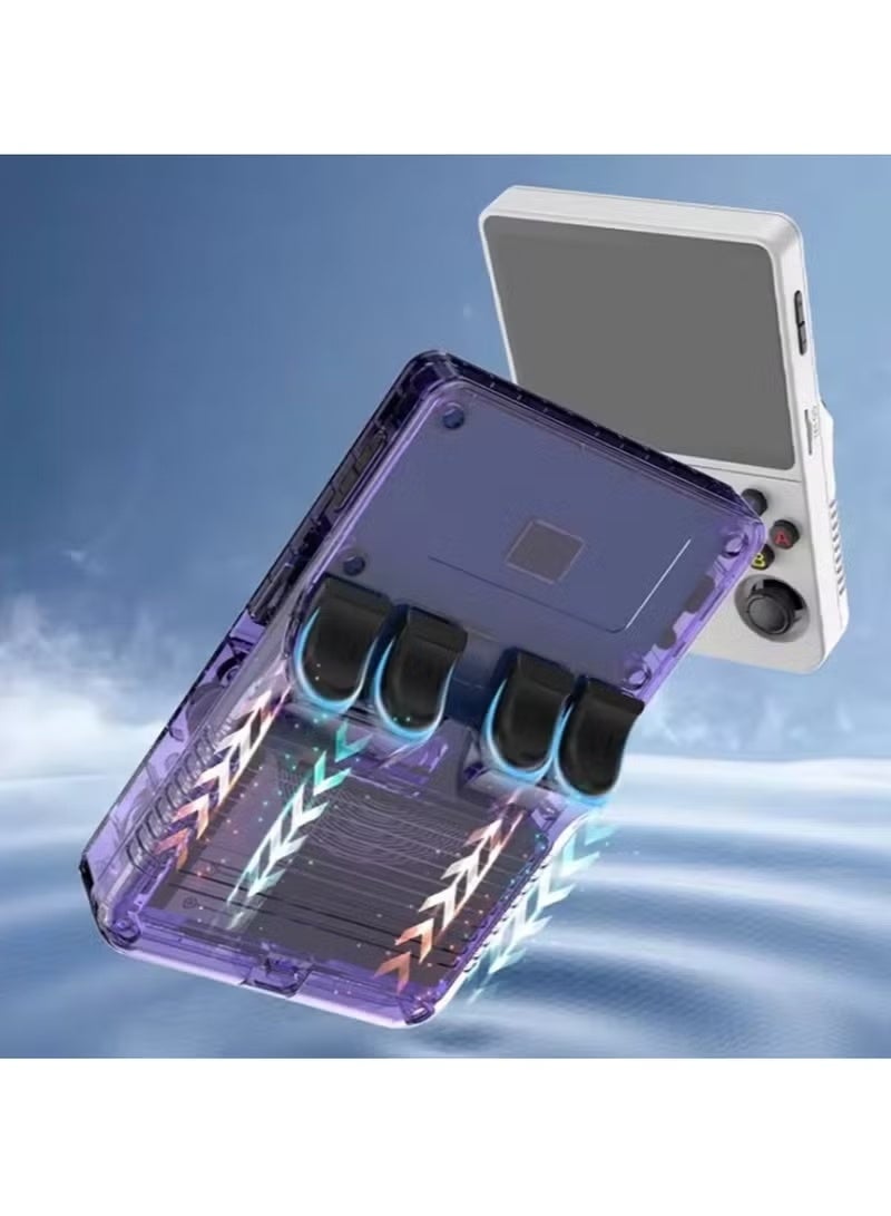 OasisLink Handheld Retro R36S Game Console Linux System With 64G TF Card, 20000+ Games, Retro Video Game Console 3.5 Inch IPS Screen Purple - Image 5